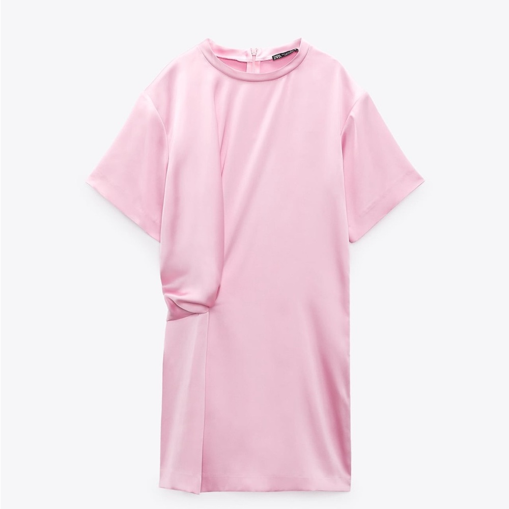 Zara satin effect mini dress